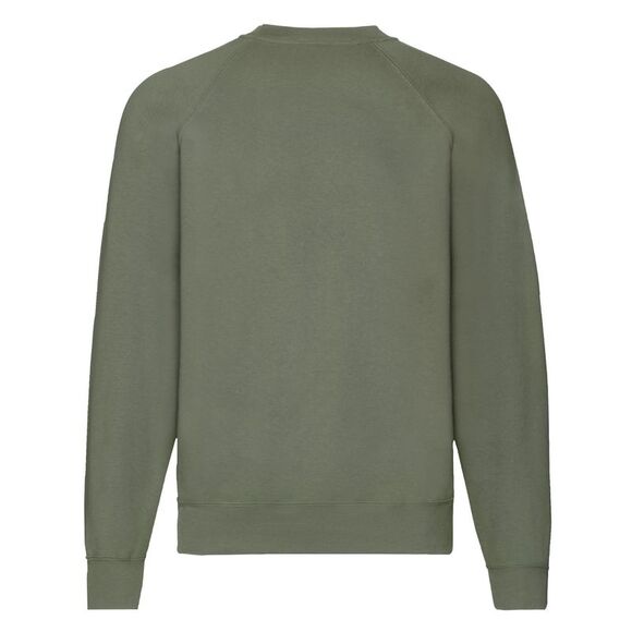 Fruit of the Loom Mens Classic 80/20 Sweatshirt / Classic Olive - Picture 2 of 3